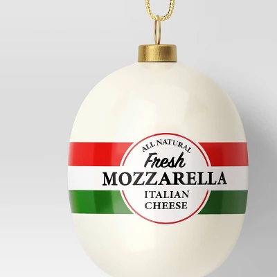 3" Christmas Glass Mozzarella Ornament - Wondershop™ 4 3" Christmas Glass Mozzarella Ornament - Wondershop™ - Image 2