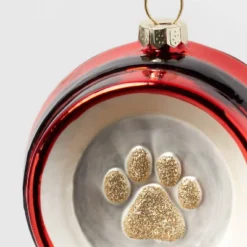Glass Santa Belt Pet Bowl With Glittered Paw Print Christmas Tree Ornament Red/Black/Gold - Wondershop™: Indoor Decor 5 Glass Santa Belt Pet Bowl With Glittered Paw Print Christmas Tree Ornament Red/Black/Gold - Wondershop™: Indoor Decor -Wondershop GUEST 05a32794 108e 4bdb 85e4 09da71a74034