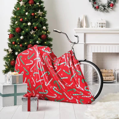 80” X 38"x18" Candy Canes On Red Christmas Gift Sack - Wondershop™ 3 80” X 38"x18" Candy Canes On Red Christmas Gift Sack - Wondershop™