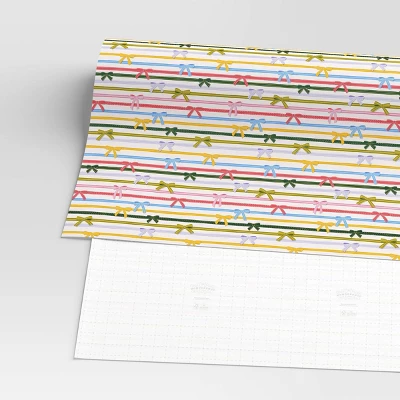 30” 20 Sq Ft Christmas Roll Wrap Bowtie Stripes - Wondershop™ 4 30” 20 Sq Ft Christmas Roll Wrap Bowtie Stripes - Wondershop™ - Image 2