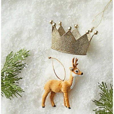 Metal Glitter Crown Christmas Tree Ornament - Wondershop™ 5 Metal Glitter Crown Christmas Tree Ornament - Wondershop™ - Image 3