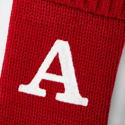 Knit Monogram Christmas Stocking Red - Wondershop™ 4 Knit Monogram Christmas Stocking Red - Wondershop™ - Image 2