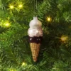 4" Christmas Glass Ice Cream Ornament - Wondershop™