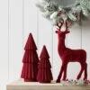 12" Christmas Flocked Standing Deer Decor - Wondershop™ -Wondershop GUEST 0dbc5714 2b96 4a46 a4bd b3e12b86463c
