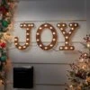 Hanging Lit 'JOY' Sign Brushed Bronze With Warm White Lights - Wondershop™ -Wondershop GUEST 10b2089e 49e9 418d a68b cf3794cf83be