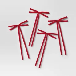 4ct Faux Velvet Fabric Christmas Decorative Bow - Wondershop™ 9 4ct Faux Velvet Fabric Christmas Decorative Bow - Wondershop™ -Wondershop GUEST 120bbc88 c943 4817 bb89 1ee597fa20fe