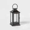 12" Decorative Metal Lantern Black - Wondershop™ -Wondershop GUEST 128b6c50 1696 40a4 908a d41ade65eac9