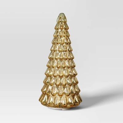 Christmas Mercury Glass Tiered Classic Tree Small Gold - Wondershop™ 4 Christmas Mercury Glass Tiered Classic Tree Small Gold - Wondershop™ - Image 2