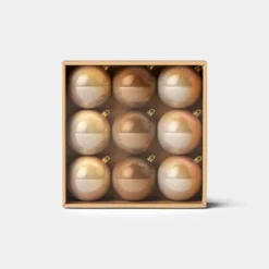 9ct 100mm Christmas Ornament Set Gold/Copper/Bronze - Wondershop™ -Wondershop GUEST 1ee447e2 7c28 4159 928f 6b9458b5d0fb