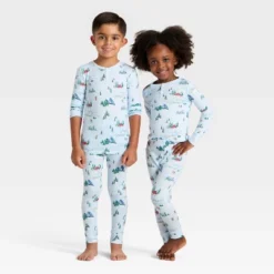 Toddler "Tis The Ski-son!" Cozy Knit Long Sleeve Shirt And Pants Holiday Matching Family Pajama Set - Wondershop™ Blue -Wondershop GUEST 22aca9eb 4a24 444d 877a e3cb4f970575