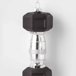 5.5" Dumbbell Glass Christmas Tree Ornament - Wondershop™ 5 5.5" Dumbbell Glass Christmas Tree Ornament - Wondershop™ -Wondershop GUEST 24eeb6ce c451 494c 9edd 9df2b0cb187d