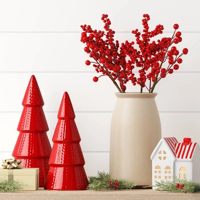 4pc Christmas Pick Set Red Berries - Wondershop™ 3 4pc Christmas Pick Set Red Berries - Wondershop™