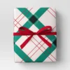 30” 25 Sq Ft Christmas Roll Wrap Green/White/Red Plaid - Wondershop™ -Wondershop GUEST 25c7943d f7ea 4100 bbd6 a11d328887fe
