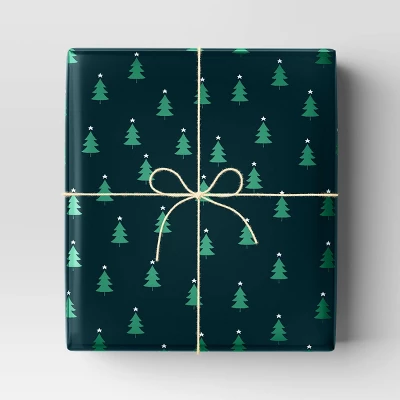 40" 125 Sq Ft Christmas Roll Wrap Trees On Green - Wondershop™ 3 40" 125 Sq Ft Christmas Roll Wrap Trees On Green - Wondershop™
