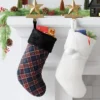 20" Christmas Striped Faux Fur Stocking White - Wondershop™ -Wondershop GUEST 2ae4f8dd dbba 4c38 8009 f83635560c90 1