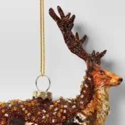 Christmas Brown Glass Reindeer Ornament - Wondershop™ -Wondershop GUEST 2be16f61 469f 477b b0a3 b3b8f787614e