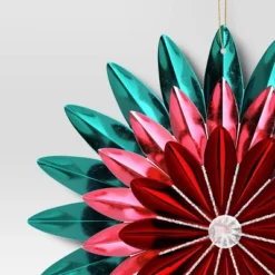 Christmas Foil Flower Ornament Green Ornament - Wondershop™ 5 Christmas Foil Flower Ornament Green Ornament - Wondershop™ -Wondershop GUEST 2e614d92 8f02 4336 977f 877fd5994cd7