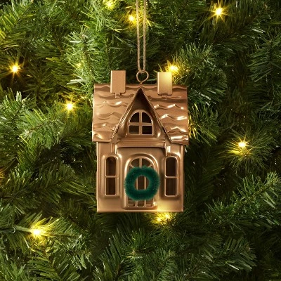 Christmas Bronze Finish 2 Chimney House Ornament - Wondershop™ 3 Christmas Bronze Finish 2 Chimney House Ornament - Wondershop™