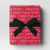30" 50 Sq Ft Christmas Roll Wrap Merry Christmas On Red - Wondershop™ -Wondershop GUEST 310851e2 13be 451d bc6d 3d59ae5ba1ab