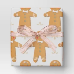 18' Christmas Modern Warmth Premium Ribbon Pink Glitter On Sheer - Wondershop™