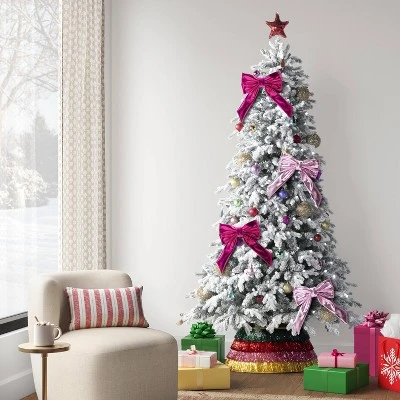 6.75" Christmas Metallic Bow Ornament Light Pink - Wondershop™ 3 6.75" Christmas Metallic Bow Ornament Light Pink - Wondershop™