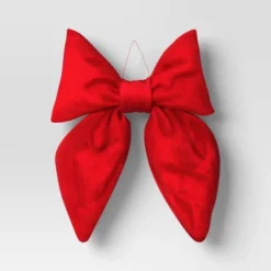 16" Christmas Velvet Bow Decor - Wondershop™ -Wondershop GUEST 32c30469 2627 4638 aec9 9d7bf7d171ec