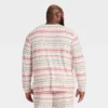 Men's "Let It Snow" Fair Isle Cozy Knit Long Sleeve Henley Holiday Matching Family Pajama Shirt - Wondershop™ Cream 2 Men's "Let It Snow" Fair Isle Cozy Knit Long Sleeve Henley Holiday Matching Family Pajama Shirt - Wondershop™ Cream -Wondershop GUEST 34d96053 e117 4237 98ee 4d3251c4763e