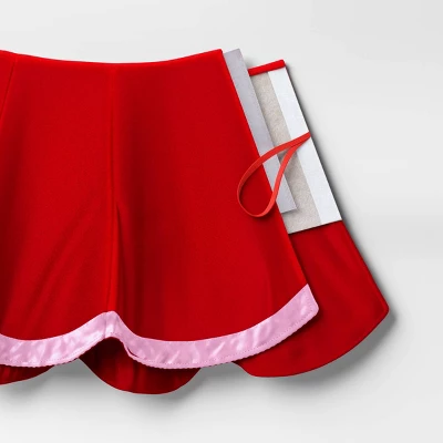 Christmas Tree Stand Collar With Scalloped Satin Edge Red/Pink - Wondershop™ 5 Christmas Tree Stand Collar With Scalloped Satin Edge Red/Pink - Wondershop™ - Image 3