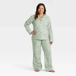 Women's Gingerbread Striped Flannel Long Sleeve Shirt And Pants Holiday Matching Family Pajama Set - Wondershop™ Cream 10 Women's Gingerbread Striped Flannel Long Sleeve Shirt And Pants Holiday Matching Family Pajama Set - Wondershop™ Cream -Wondershop GUEST 400dd5e1 819c 4ffe 96f7 2a2143ba3de6