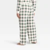 Women's Plaid Ribbed Holiday Matching Family Pajama Pants - Wondershop™ Cream 2 Women's Plaid Ribbed Holiday Matching Family Pajama Pants - Wondershop™ Cream -Wondershop GUEST 4126480f 6b64 4594 9f19 dd3b125698c1