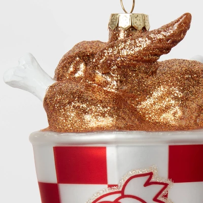 Glass Fried Chicken Christmas Tree Ornament - Wondershop™: Indoor Decoration 4 Glass Fried Chicken Christmas Tree Ornament - Wondershop™: Indoor Decoration - Image 2