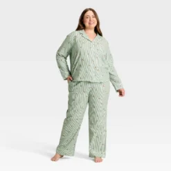 Women's Gingerbread Striped Flannel Long Sleeve Shirt And Pants Holiday Matching Family Pajama Set - Wondershop™ Cream 11 Women's Gingerbread Striped Flannel Long Sleeve Shirt And Pants Holiday Matching Family Pajama Set - Wondershop™ Cream -Wondershop GUEST 452d34a8 89bc 4dca 9ea4 20e4667d8cf9