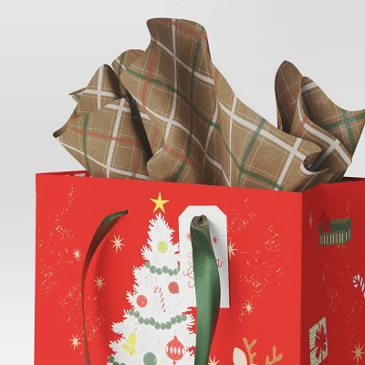 30ct Christmas Tissue Paper Brown Plaid/Red/White - Wondershop™ 3 30ct Christmas Tissue Paper Brown Plaid/Red/White - Wondershop™