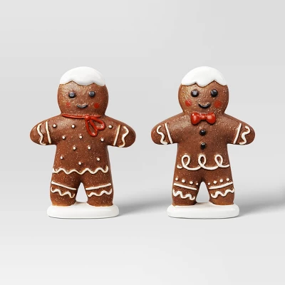 2pk Christmas Ceramic Gingerbread Decor - Wondershop™ 7 2pk Christmas Ceramic Gingerbread Decor - Wondershop™ - Image 5