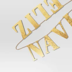 6' Wood 'Feliz Navidad' Christmas Word Garland Gold - Wondershop™: Horizontal Ready-to-Hang Decor 5 6' Wood 'Feliz Navidad' Christmas Word Garland Gold - Wondershop™: Horizontal Ready-to-Hang Decor -Wondershop GUEST 48723e29 385f 47ed ab45 5e3a6da5c970