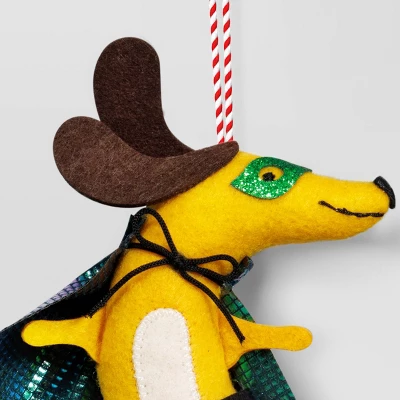 5.25" Christmas Fabric Superhero Ornament Dog - Wondershop™ 4 5.25" Christmas Fabric Superhero Ornament Dog - Wondershop™ - Image 2