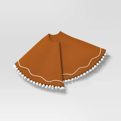 48" Christmas Gingerbread Scene Tree Skirt Brown - Wondershop™ 4 48" Christmas Gingerbread Scene Tree Skirt Brown - Wondershop™ - Image 2