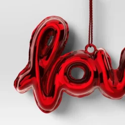 4" Christmas Metallic "Love" Ornament Red - Wondershop™ 5 4" Christmas Metallic "Love" Ornament Red - Wondershop™ -Wondershop GUEST 4f9d0d2e a0d0 4616 83aa cb9e51c43dfc