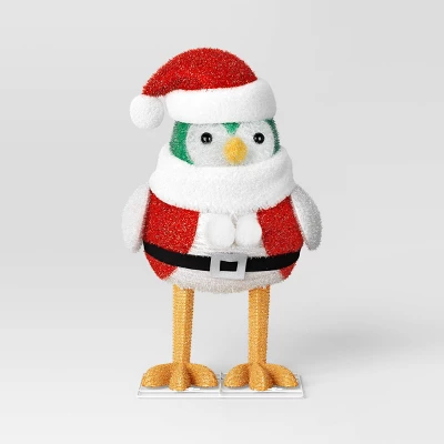 Incandescent Tinsel Santa Bird Christmas Novelty Sculpture Light With Clear Color Light Bulb - Wondershop™ 4 Incandescent Tinsel Santa Bird Christmas Novelty Sculpture Light With Clear Color Light Bulb - Wondershop™ - Image 2