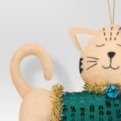 4" Christmas Cat Green Sweater Ornament - Wondershop™ 5 4" Christmas Cat Green Sweater Ornament - Wondershop™ -Wondershop GUEST 5384bcd3 5660 4e1b aee6 c70040eaf46e
