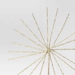 14" Pre-lit Dewdrop Glittered Starburst Christmas Tree Topper Champagne With Cool White Twinkle/Warm White Steady Lights - Wondershop™ -Wondershop GUEST 5d49cb38 5436 49ab b4d5 f503f69abecc