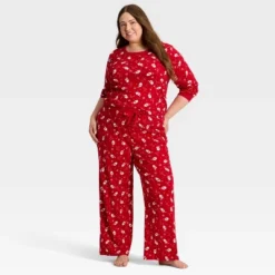 Women's Santa Print Ribbed Holiday Matching Family Pajama Pants - Wondershop™ Red 8 Women's Santa Print Ribbed Holiday Matching Family Pajama Pants - Wondershop™ Red -Wondershop GUEST 5ddd6a74 f3b0 4157 aa35 698a57121922