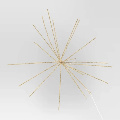 LED Champagne Glitter Starburst With Twinkle Christmas Novelty Silhouette Lights With White Color Light Bulb - Wondershop™ 4 LED Champagne Glitter Starburst With Twinkle Christmas Novelty Silhouette Lights With White Color Light Bulb - Wondershop™ - Image 2