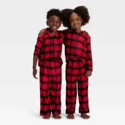Toddler Plaid Long Sleeve Shirt And Pants Holiday Matching Family Pajama Set - Wondershop™ Red/Black -Wondershop GUEST 62509015 649b 4a9a 9c37 9de6f8cf4b17