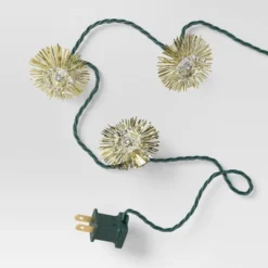 20ct Christmas Tinsel Lights Gold With Warm White Lights With Green Wire - Wondershop™ 7 20ct Christmas Tinsel Lights Gold With Warm White Lights With Green Wire - Wondershop™ -Wondershop GUEST 6486fa41 58f8 4962 88df f429af3d78e3