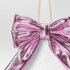 6.75" Christmas Metallic Bow Ornament Light Pink - Wondershop™ 5 6.75" Christmas Metallic Bow Ornament Light Pink - Wondershop™ -Wondershop GUEST 653603f9 251e 49f6 8ebc daa17b9081d3