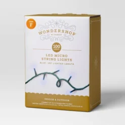 9.5' 3mm 100ct LED Micro Christmas String Lights With Green Wire - Wondershop™ 18 9.5' 3mm 100ct LED Micro Christmas String Lights With Green Wire - Wondershop™ -Wondershop GUEST 65eb7382 a1ce 4494 a190 1be6ffcda734