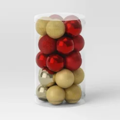 25ct Round Mini Christmas Tree Ornament Set - Wondershop™ -Wondershop GUEST 66fc613e af01 450c 9284 79fd9f046e94