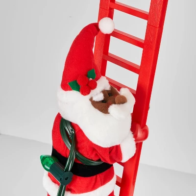 Large Climbing Santa Decorative Christmas Figurine Red - Wondershop™ 4 Large Climbing Santa Decorative Christmas Figurine Red - Wondershop™ - Image 2