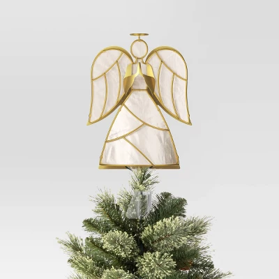 13.25" Pre-lit Angel Christmas Tree Topper Gold/White - Wondershop™ 4 13.25" Pre-lit Angel Christmas Tree Topper Gold/White - Wondershop™ - Image 2